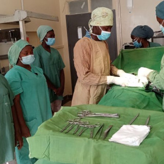 PCEA Nakuru West Medical College practical theatre training session